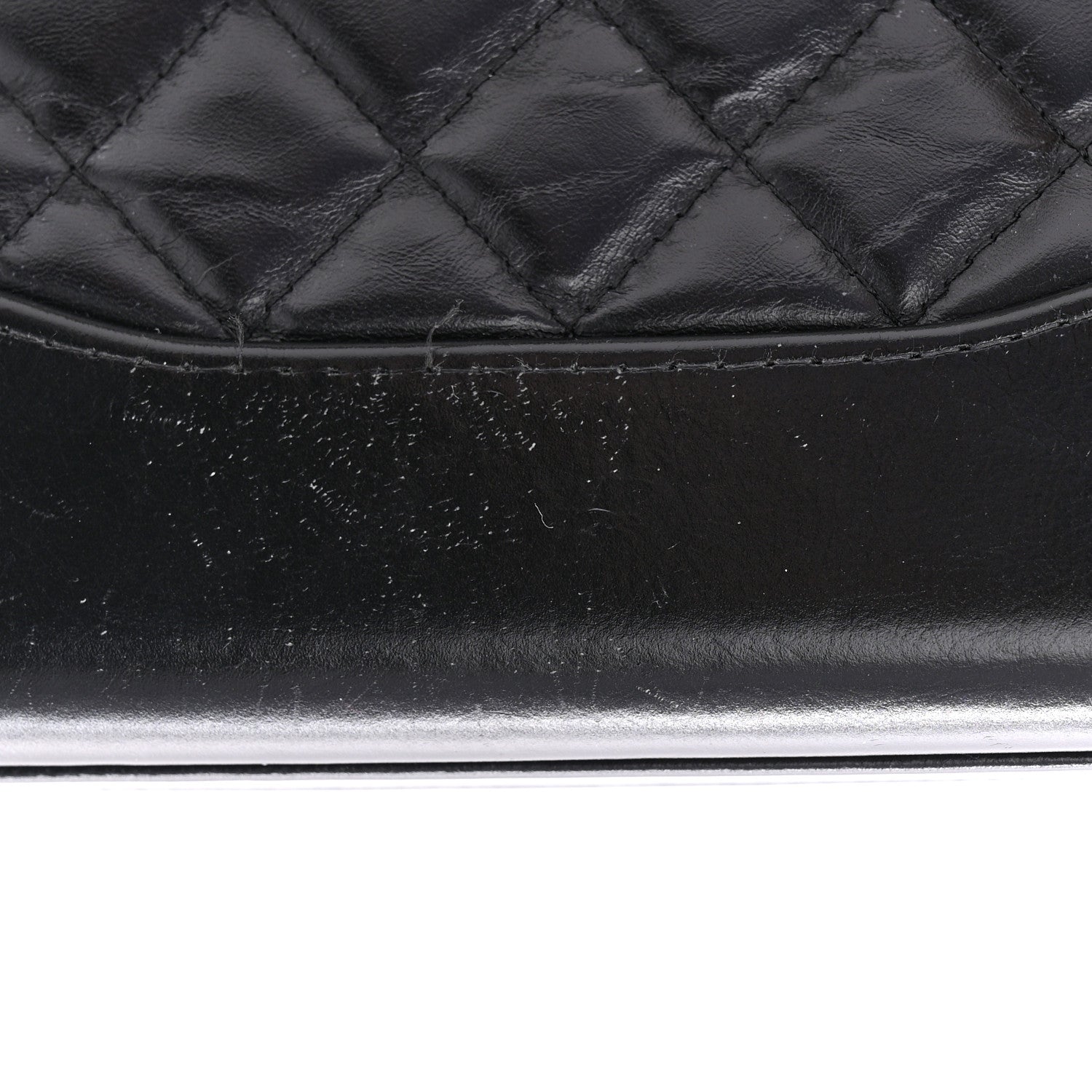 Chanel Aged Calfskin Quilted Small Gabrielle Clutch With Chain Black 12 of 13