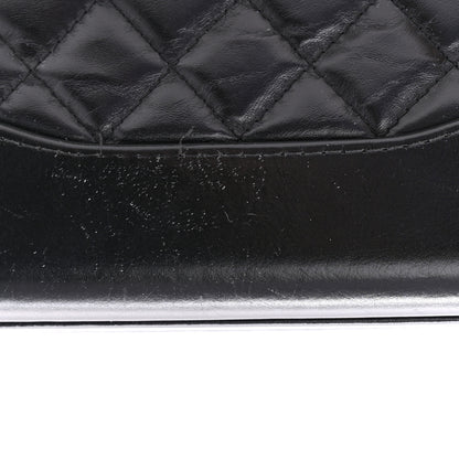 Chanel Aged Calfskin Quilted Small Gabrielle Clutch With Chain Black 12 of 13