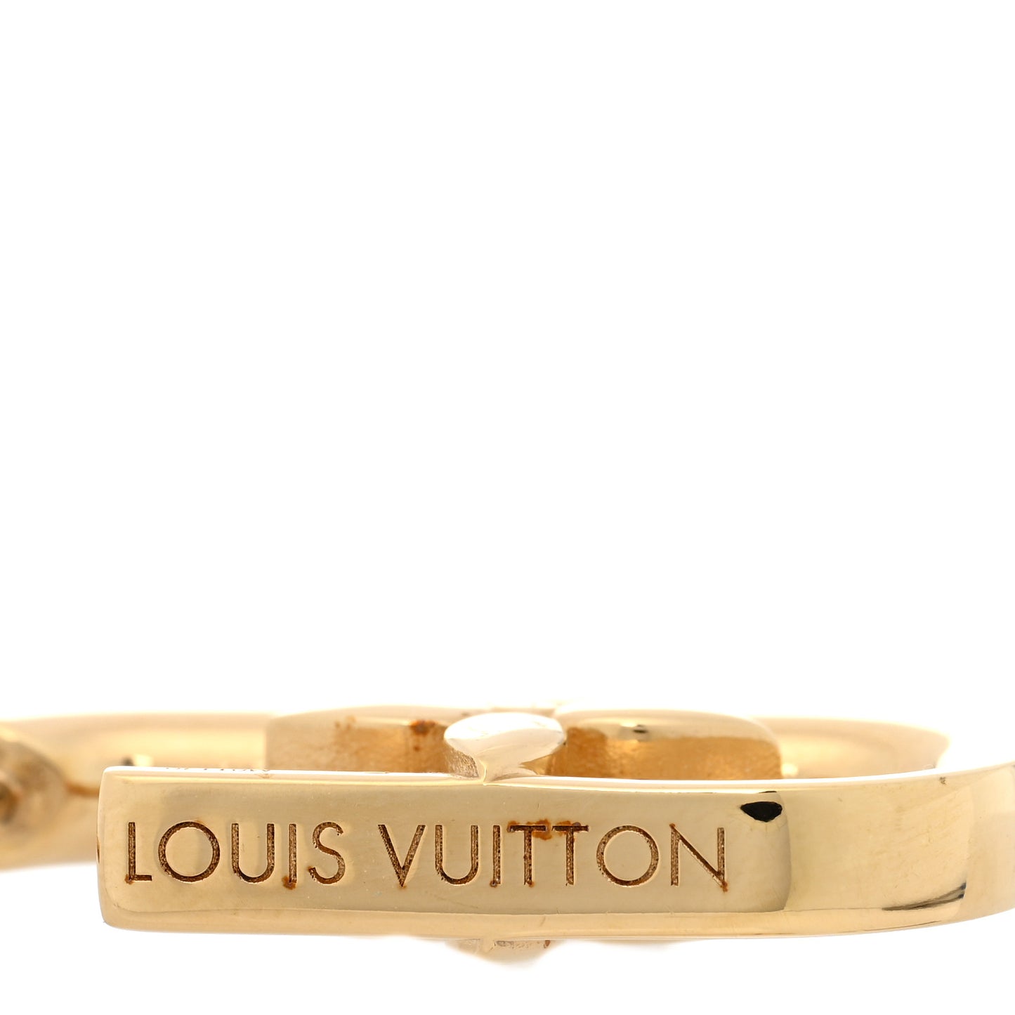 Metal My LV Chain Earrings Gold