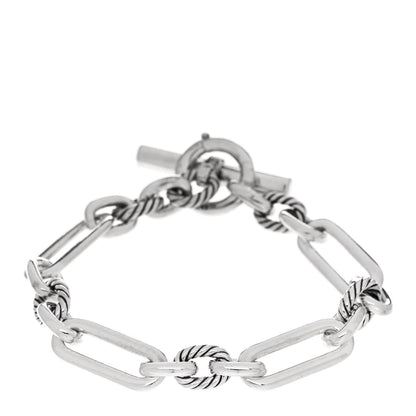 David Yurman Sterling Silver Diamond Lexington Chain Bracelet 1 of 3