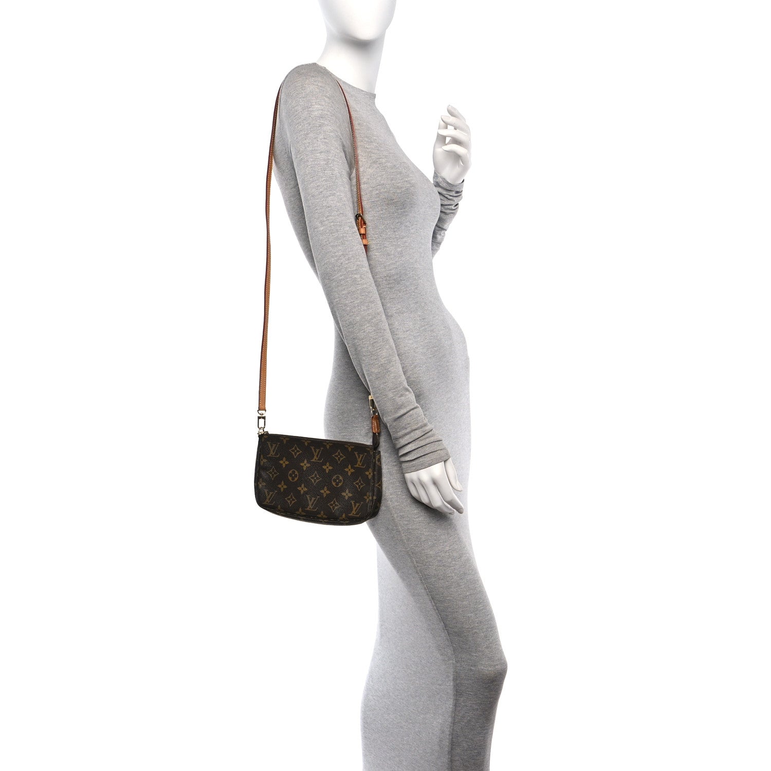 Louis Vuitton Monogram Pochette Accessories Long Strap 2 of 12