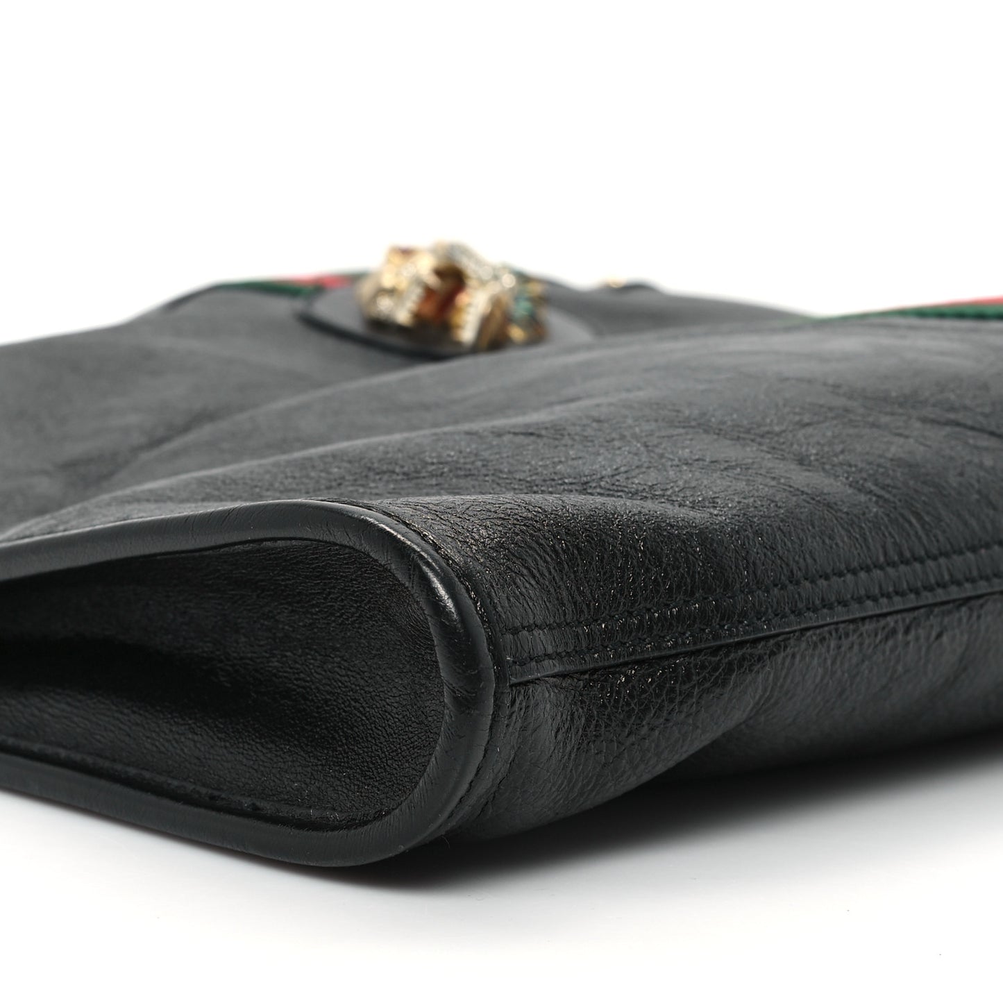 Calfskin Large Rajah Chain Tote Black