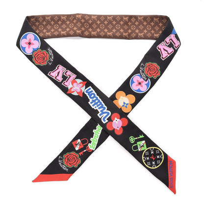 Louis Vuitton Silk Monogram LV Stories BB Bandeau Black 1 of 4