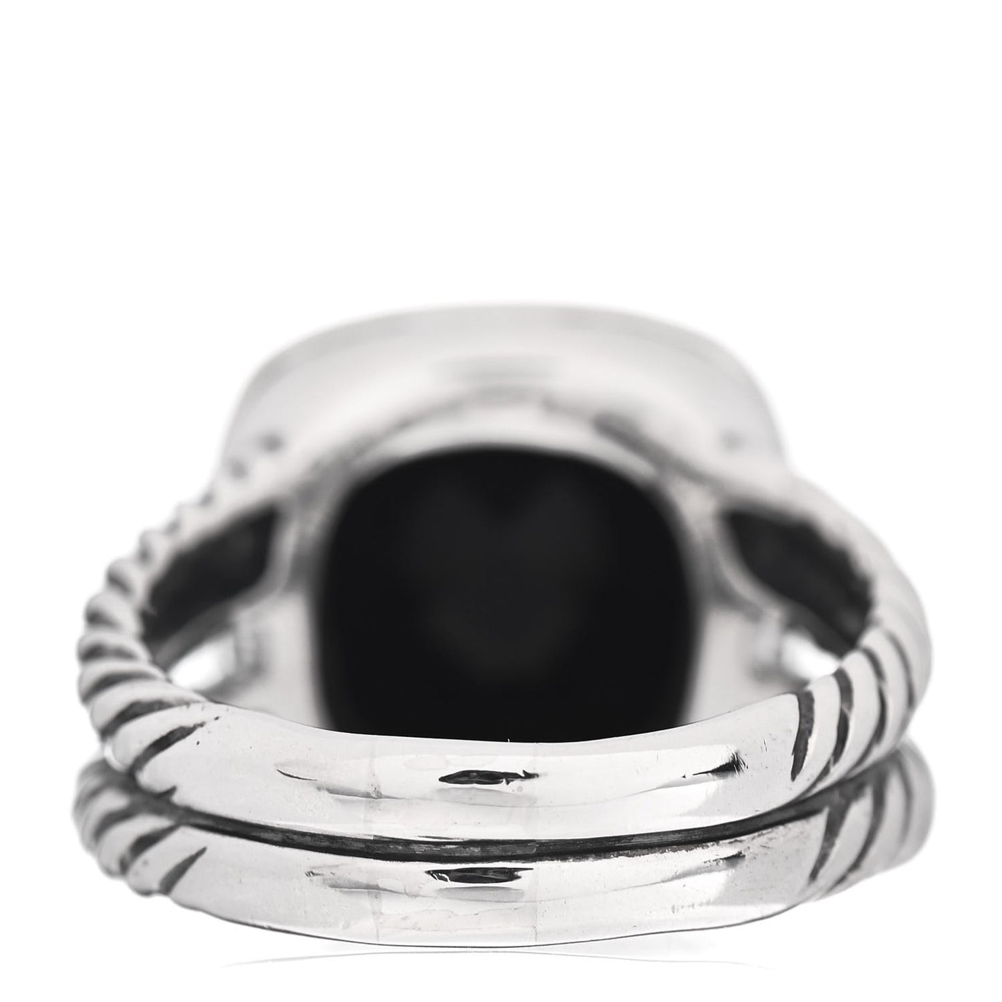 Sterling Silver Diamond Black Onyx 11mm Albion Ring 54 7