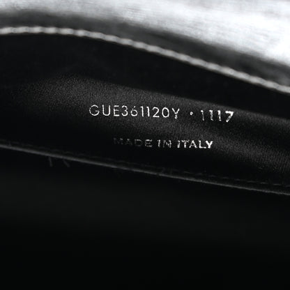 Saint Laurent Metallic Calfskin Monogram Large Belle De Jour Clutch Silver 6 of 9