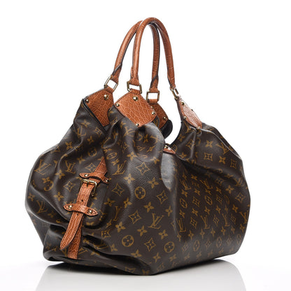 Louis Vuitton Monogram Mahina XL Crocodile Trim Tote 3 of 6