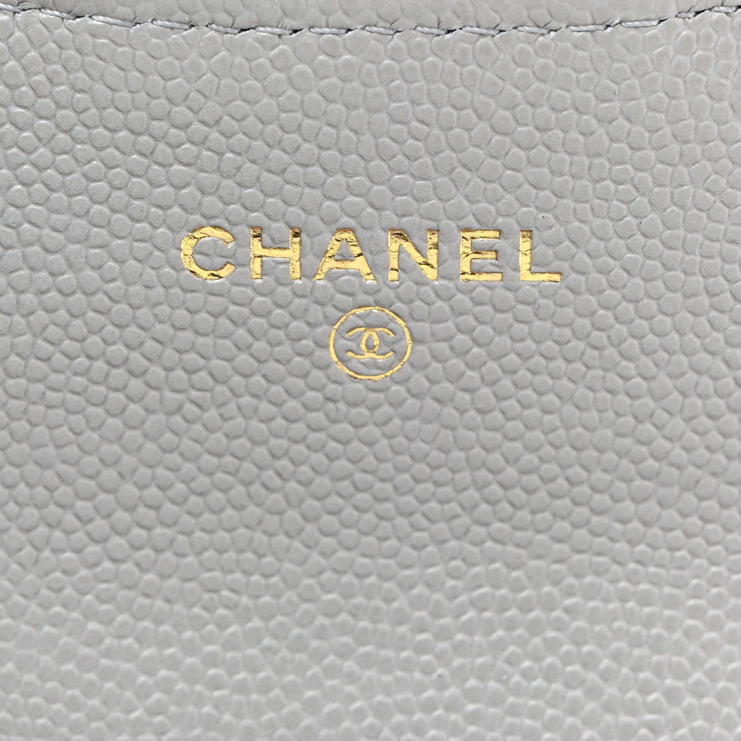 Chanel Caviar Quilted Flap Card Holder Wallet Dark Grey 6 of 9