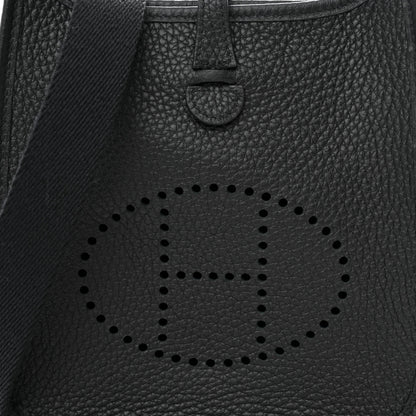 Hermes Taurillon Clemence Evelyne TPM Black 8 of 11