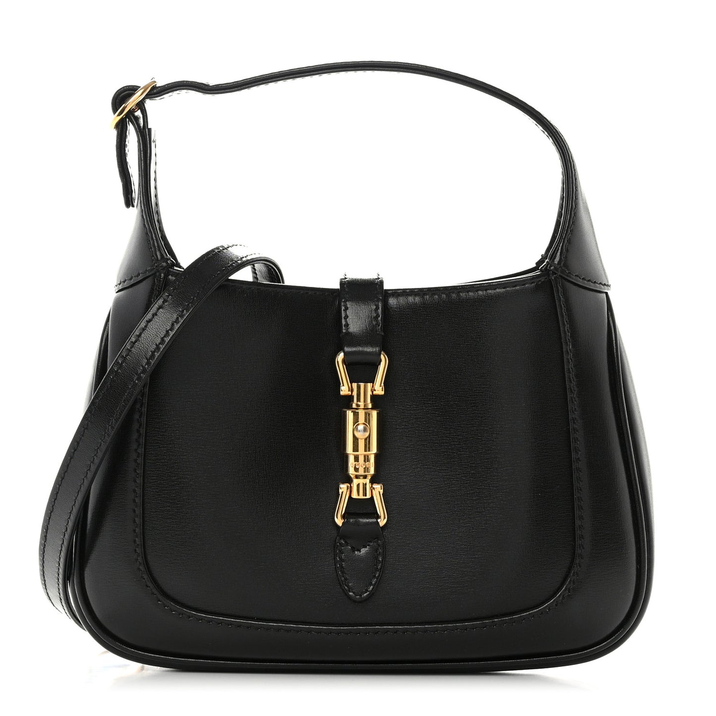 Boarded Dyana Lux Calfskin Mini Jackie 1961 Hobo Black