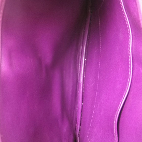 Hermes Suede Sac Trim Anate Fringe Satchel Violet 8 of 8