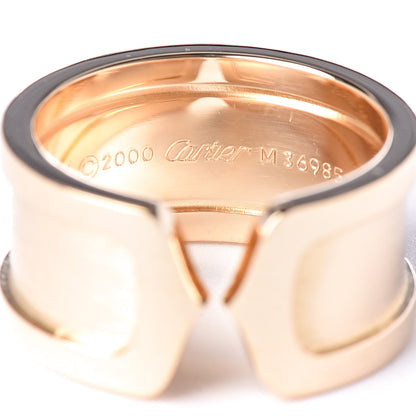 Cartier 18K Yellow Gold 10mm Logo De Ring 50 5.25 4 of 4