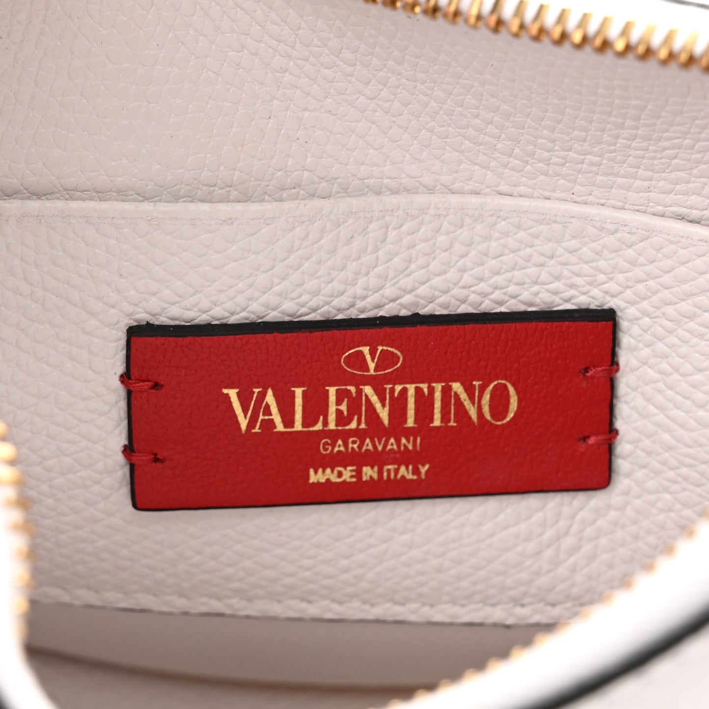 Calfskin Mini Vlogo Hobo Bag White