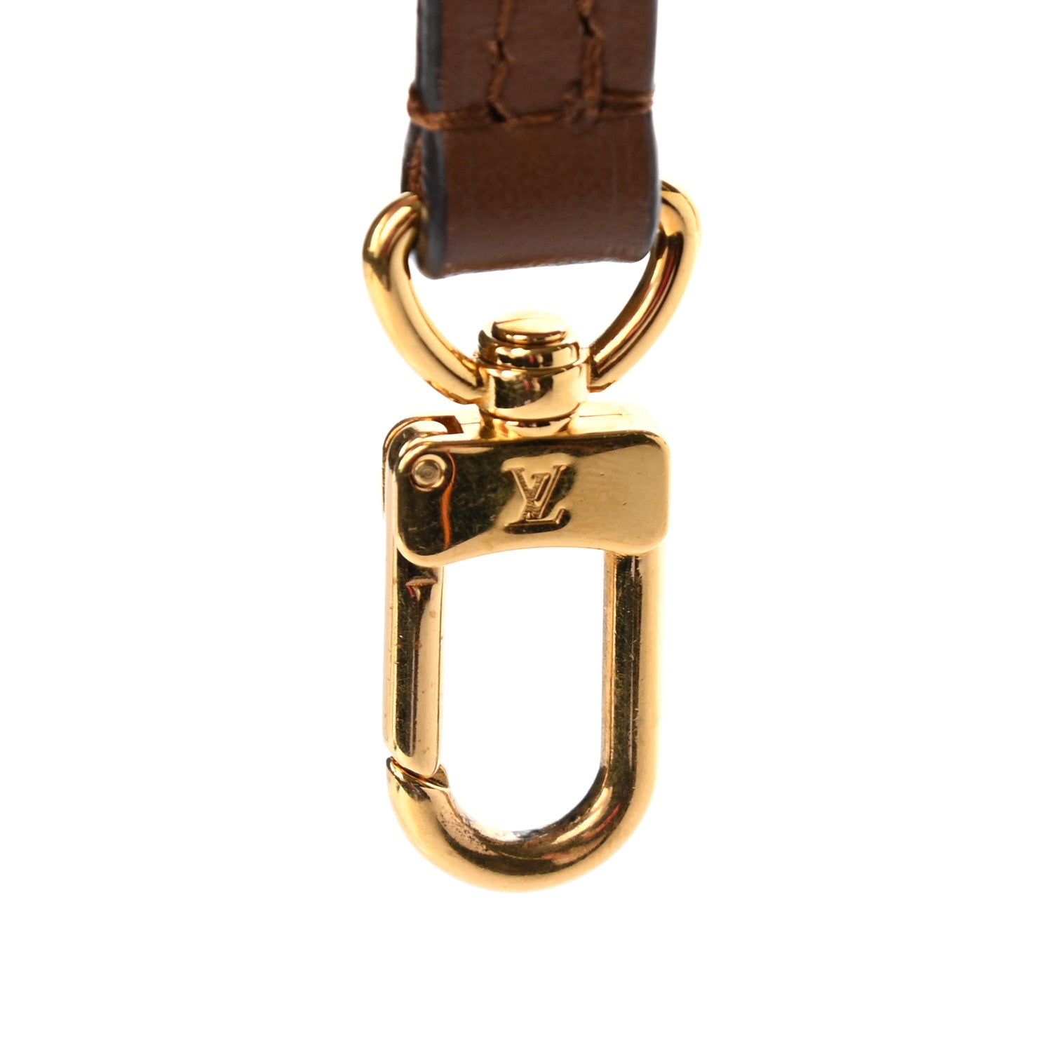 Louis Vuitton Calfskin 12mm Shoulder Strap Brown 3 of 3
