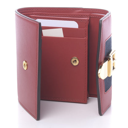 Gucci Calfskin Sylvie Wallet Hibiscus Red 5 of 8