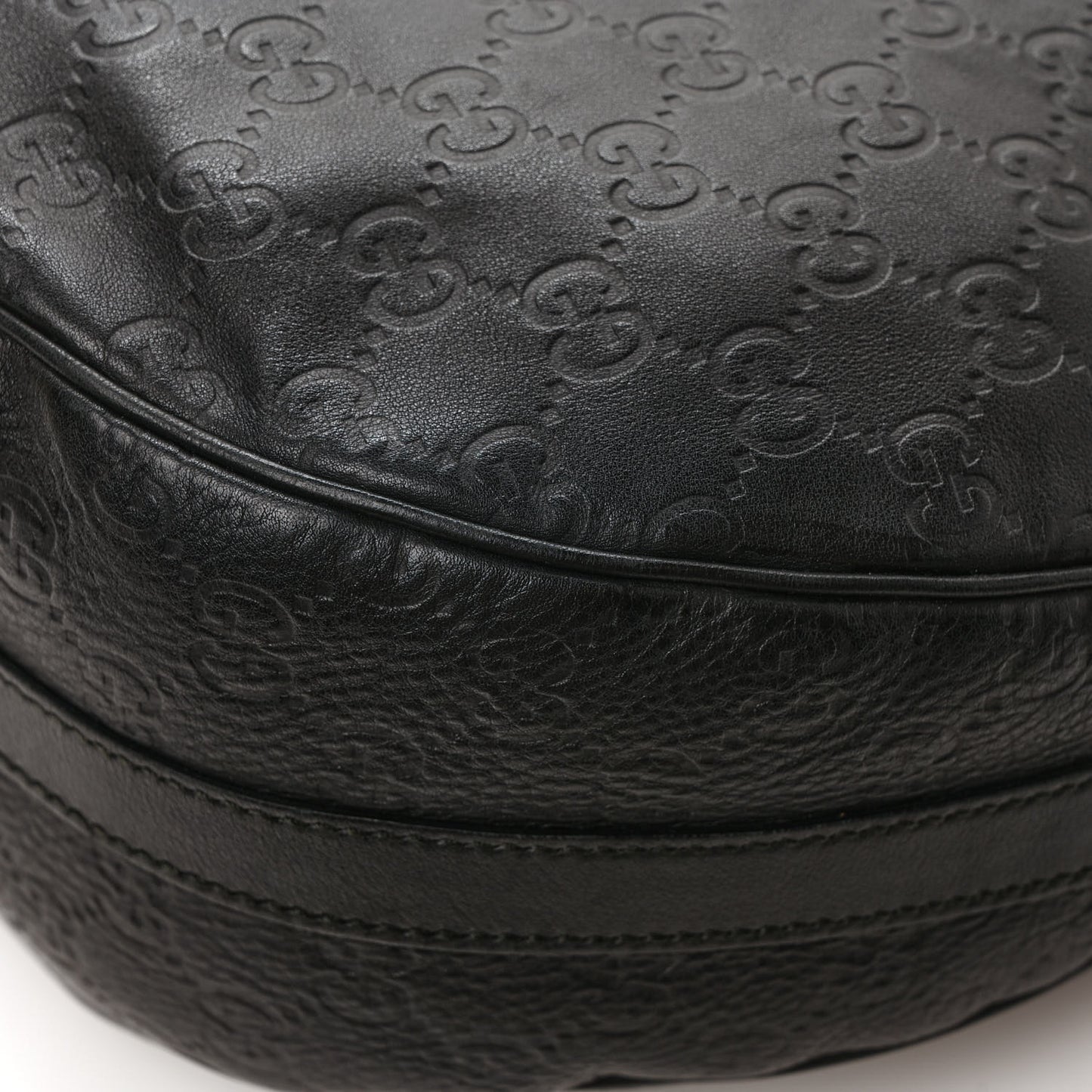 Guccissima Medium GG Twins Hobo Black