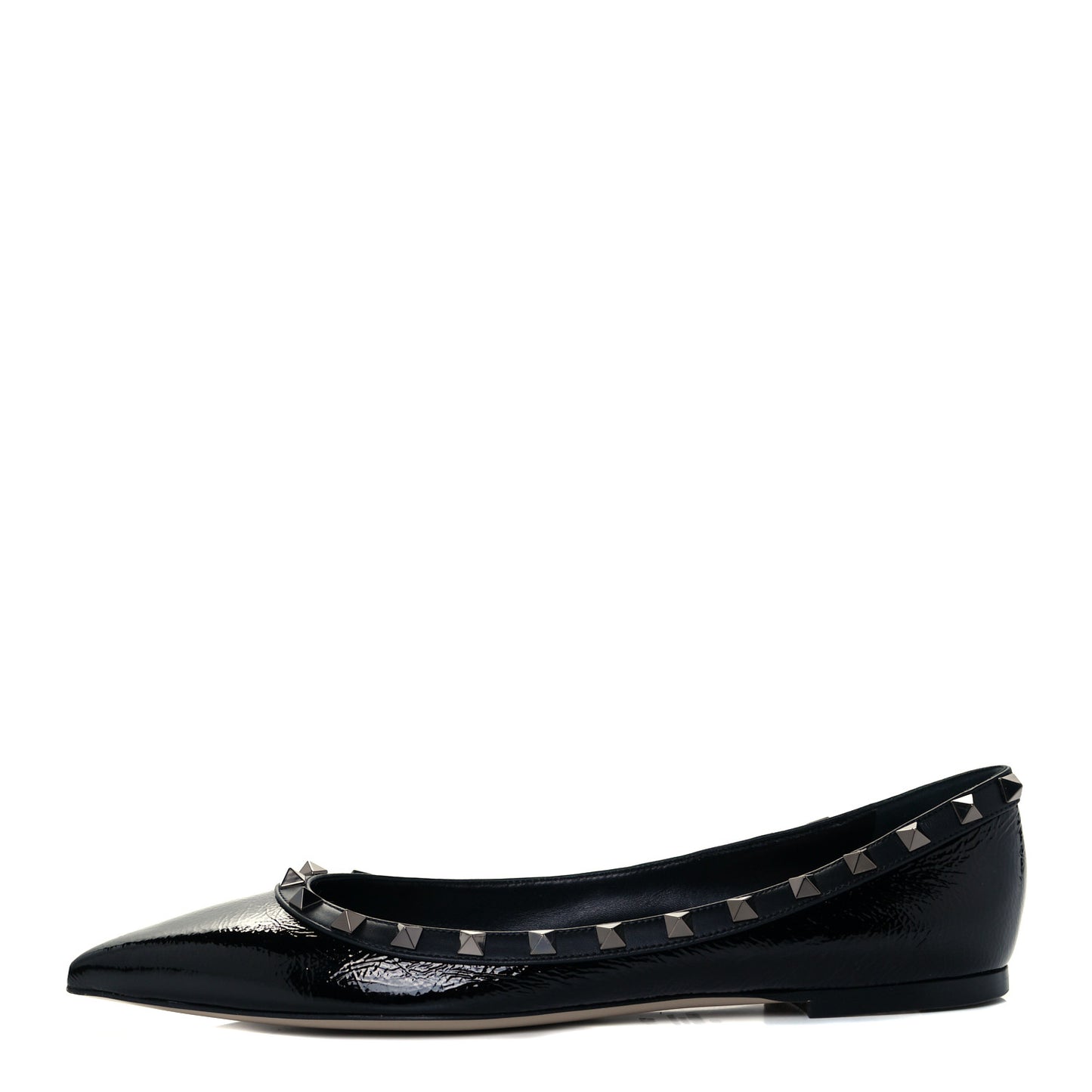 Patent Rockstud Ballerina Flats 40.5 Black