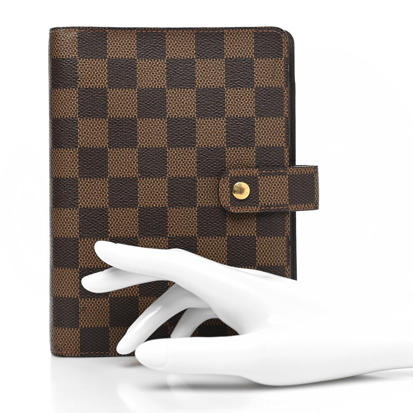 Damier Ebene Medium Ring Agenda Cover
