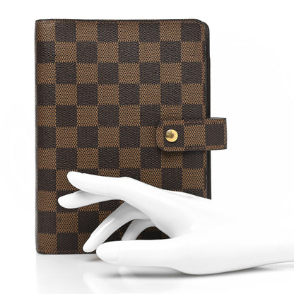 Louis Vuitton Damier Ebene Medium Ring Agenda Cover 2 of 9
