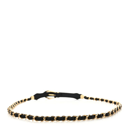 Chanel Metal Lambskin Chain Belt S Black 2 of 4