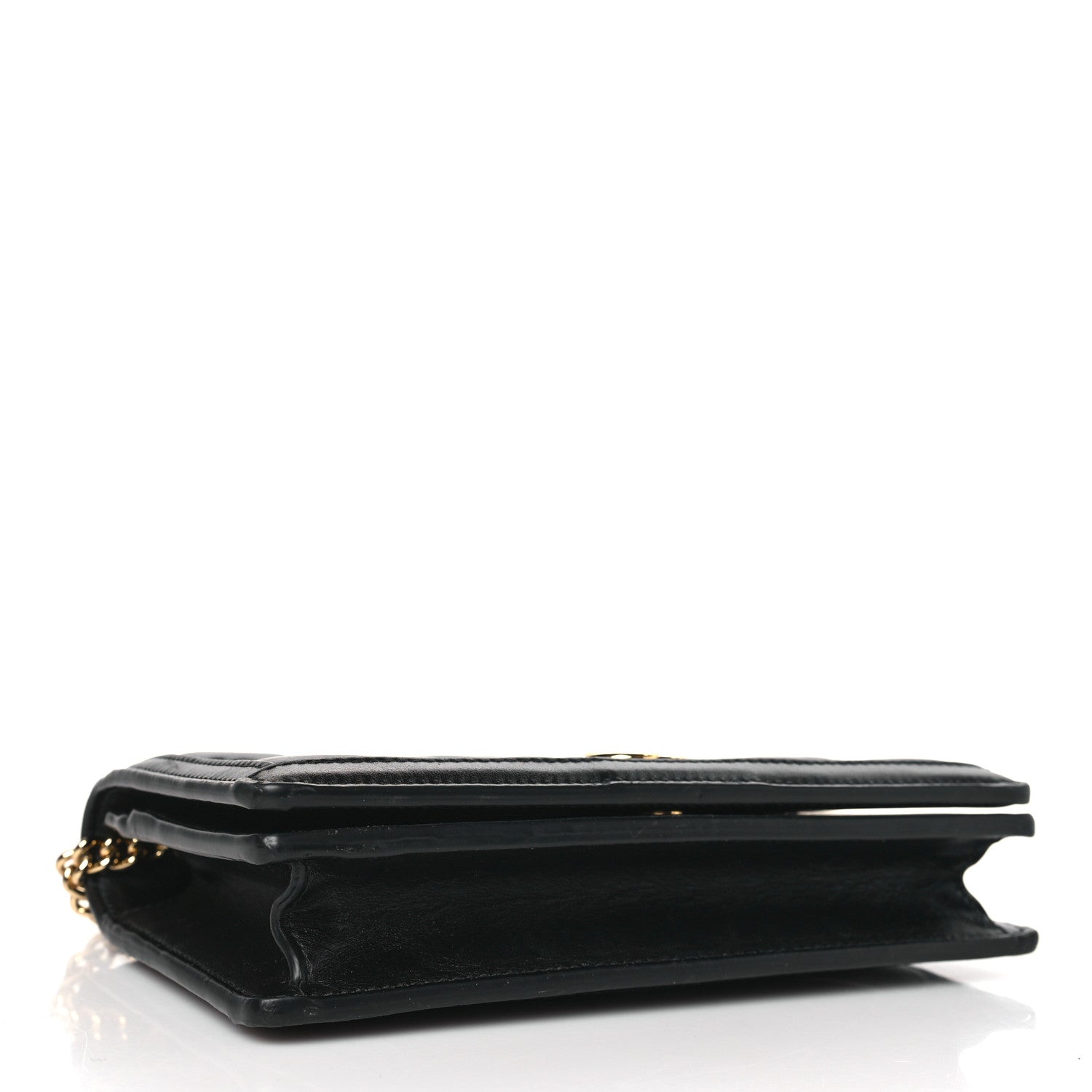 Gucci Calfskin GG Matelasse Chain Wallet Black 4 of 8