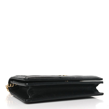 Gucci Calfskin GG Matelasse Chain Wallet Black 4 of 8