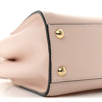 Fendi Vitello Seta Canvas FF Embroidered Mini Peekaboo Iconic Satchel Rosa Confetto 10 of 11