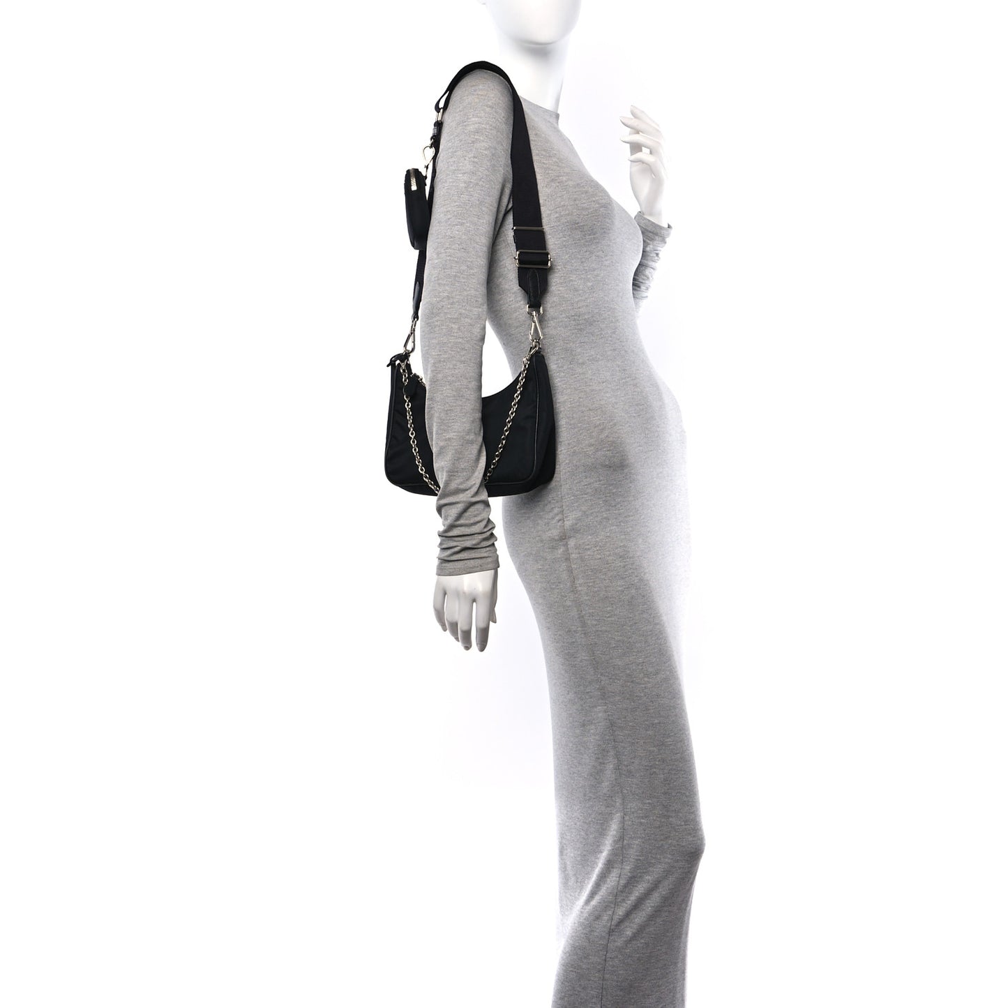 Nylon Re-Edition 2005 Shoulder Bag Black