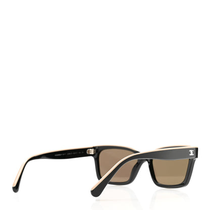 Chanel Acetate Polarized Square Sunglasses 5417 Black 4 of 7