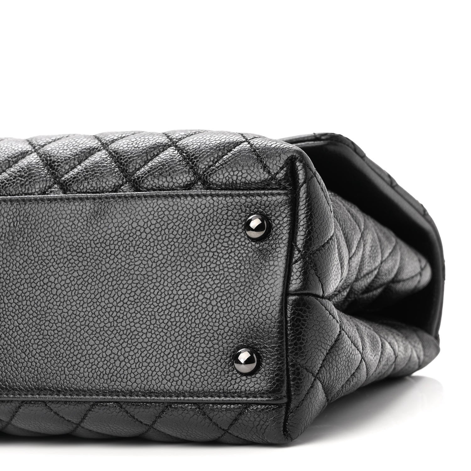 Chanel Caviar Quilted Medium Coco Handle Flap So Black 10 of 10