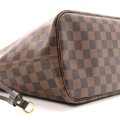 Louis Vuitton Damier Ebene Neo Neverfull MM Rose Ballerine 10 of 19