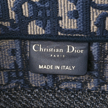 Christian Dior Oblique Small Book Tote Blue Multicolor 7 of 12