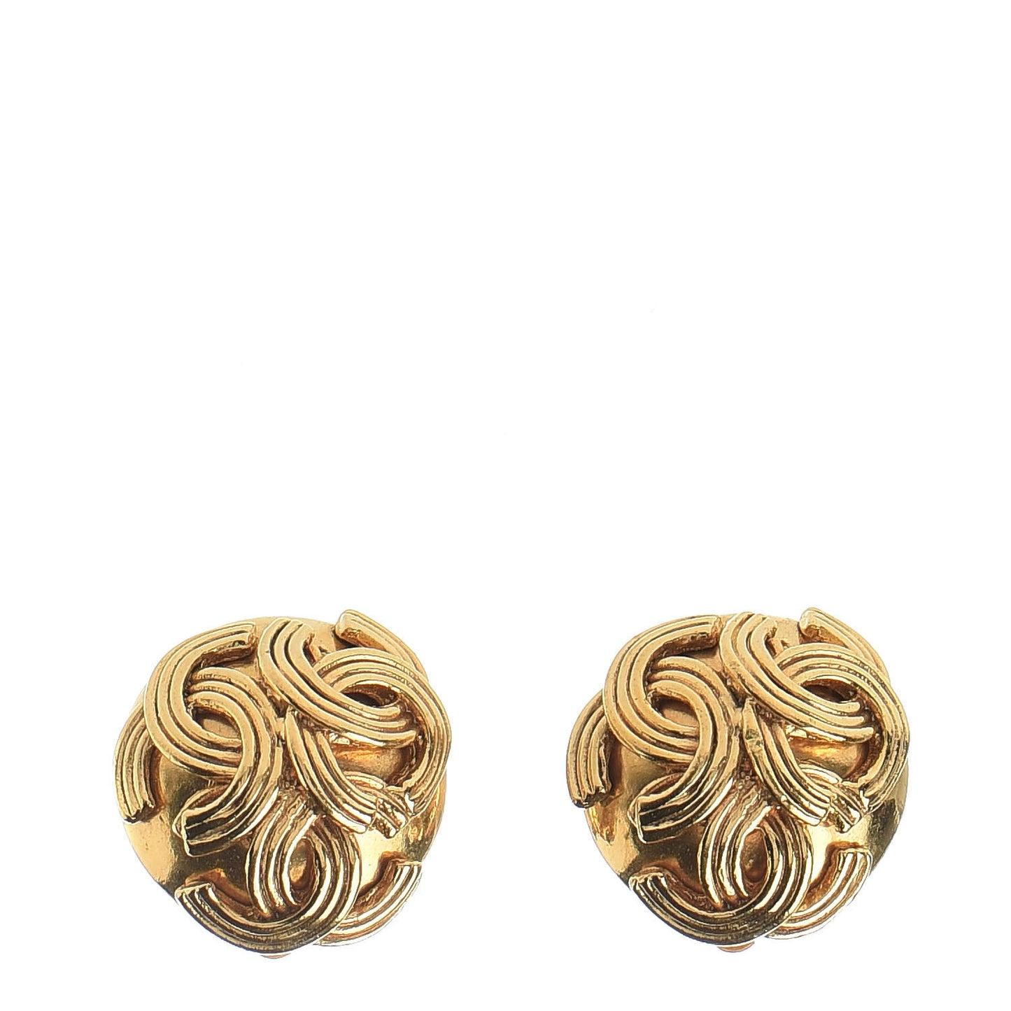 CC Clip On Earrings Gold