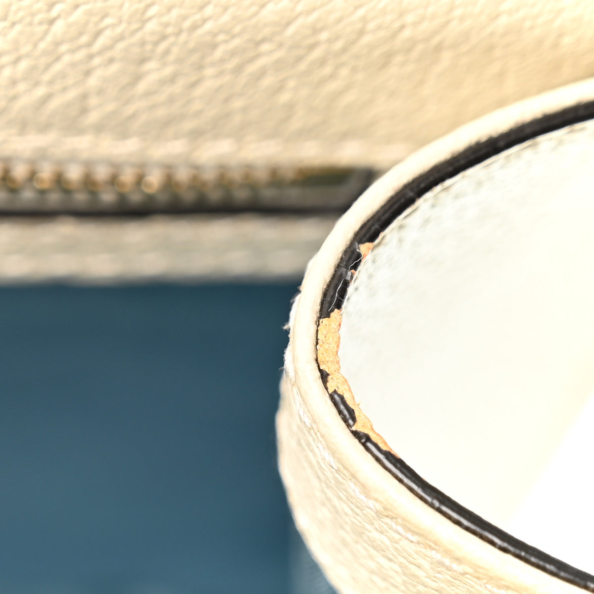 Textured Calfskin Bee Star Print Small Sylvie Shoulder Bag Mystic White