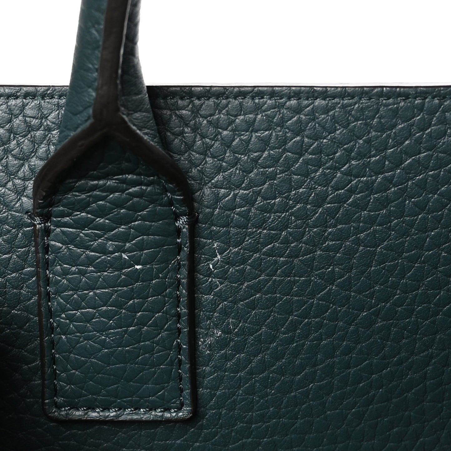 Heavy Grain Belted Bayswater Tote Mulberry Green