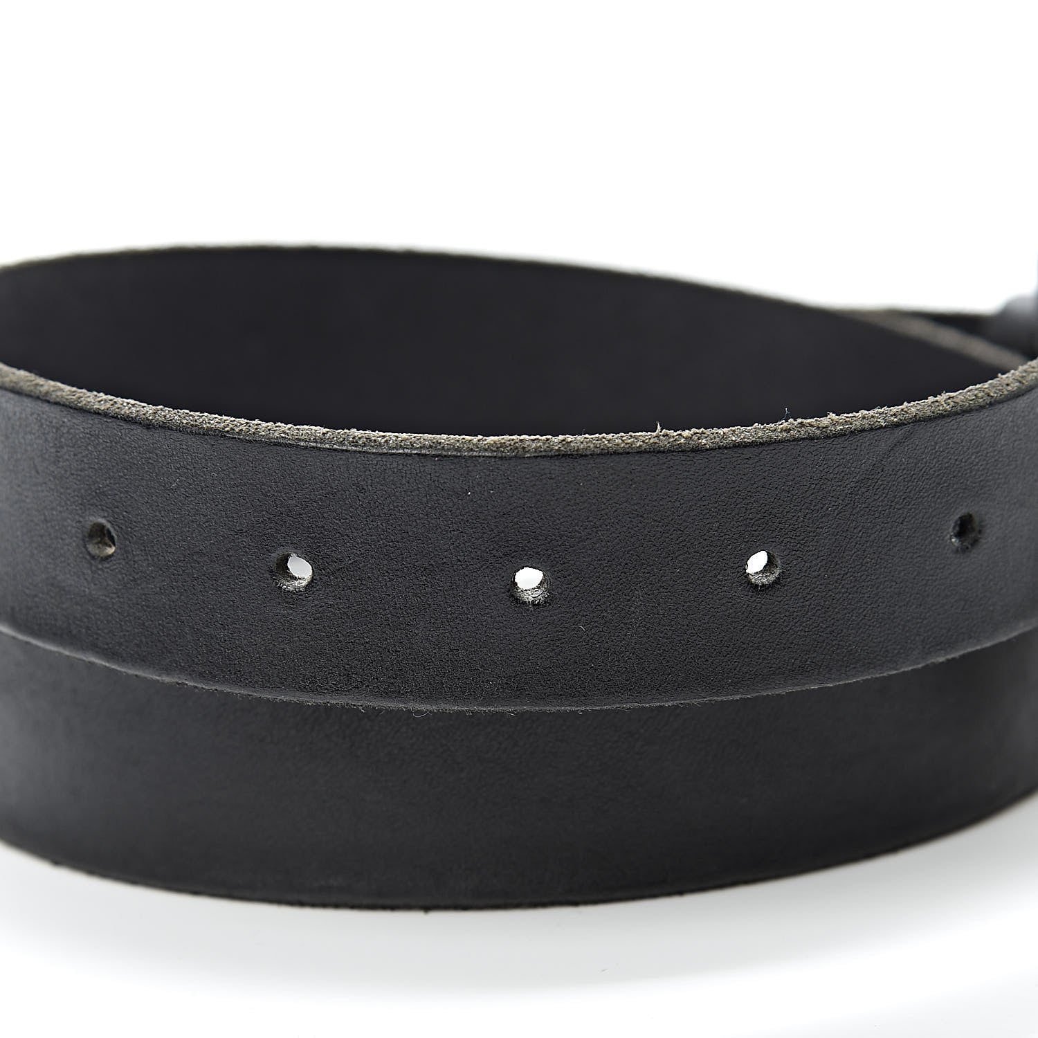 Gucci Cuoio Toscano Nickel Double G 30mm Belt 90 36 Black 4 of 7