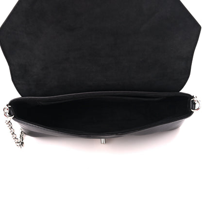 Louis Vuitton Calfskin Perforated Studded Love Note Black 5 of 10