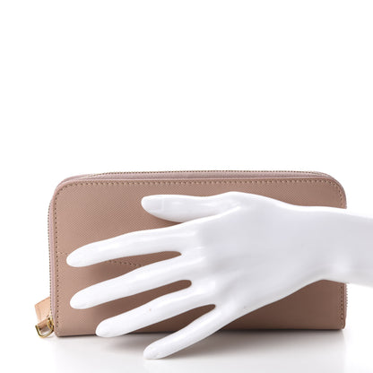Burberry Trench Calfskin Zip Around Wallet Ash Rose 2 of 12