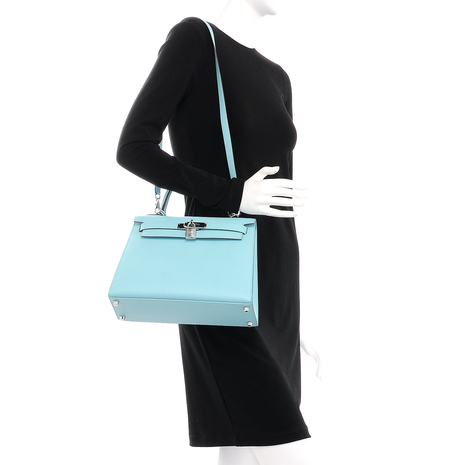 Hermes Epsom Kelly Sellier 28 Bleu Atoll 2 of 30