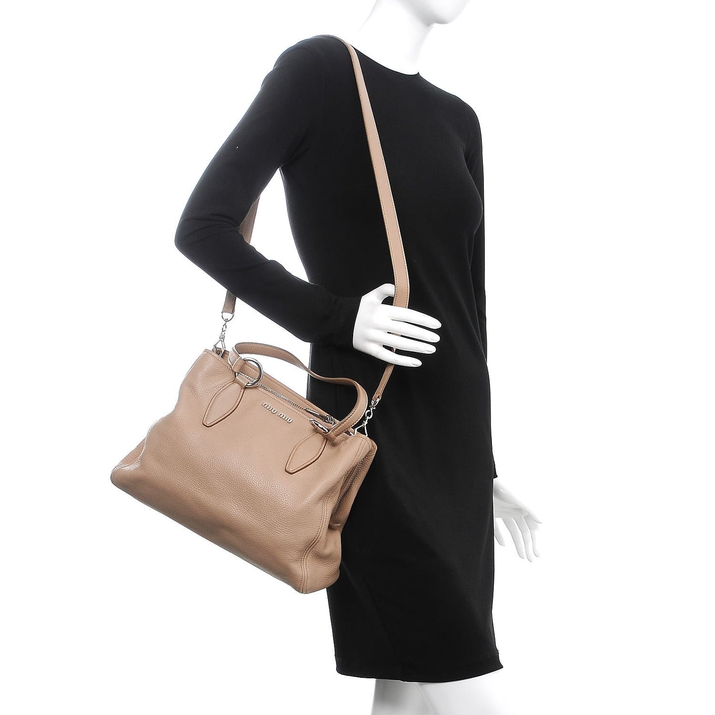 Vitello Phenix Shopping Tote Cammeo