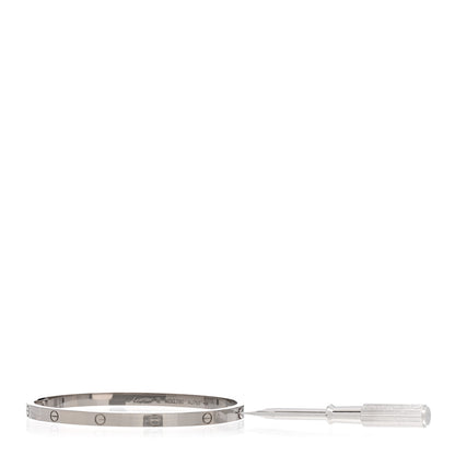 Cartier 18K White Gold Small LOVE Bracelet 16 3 of 5