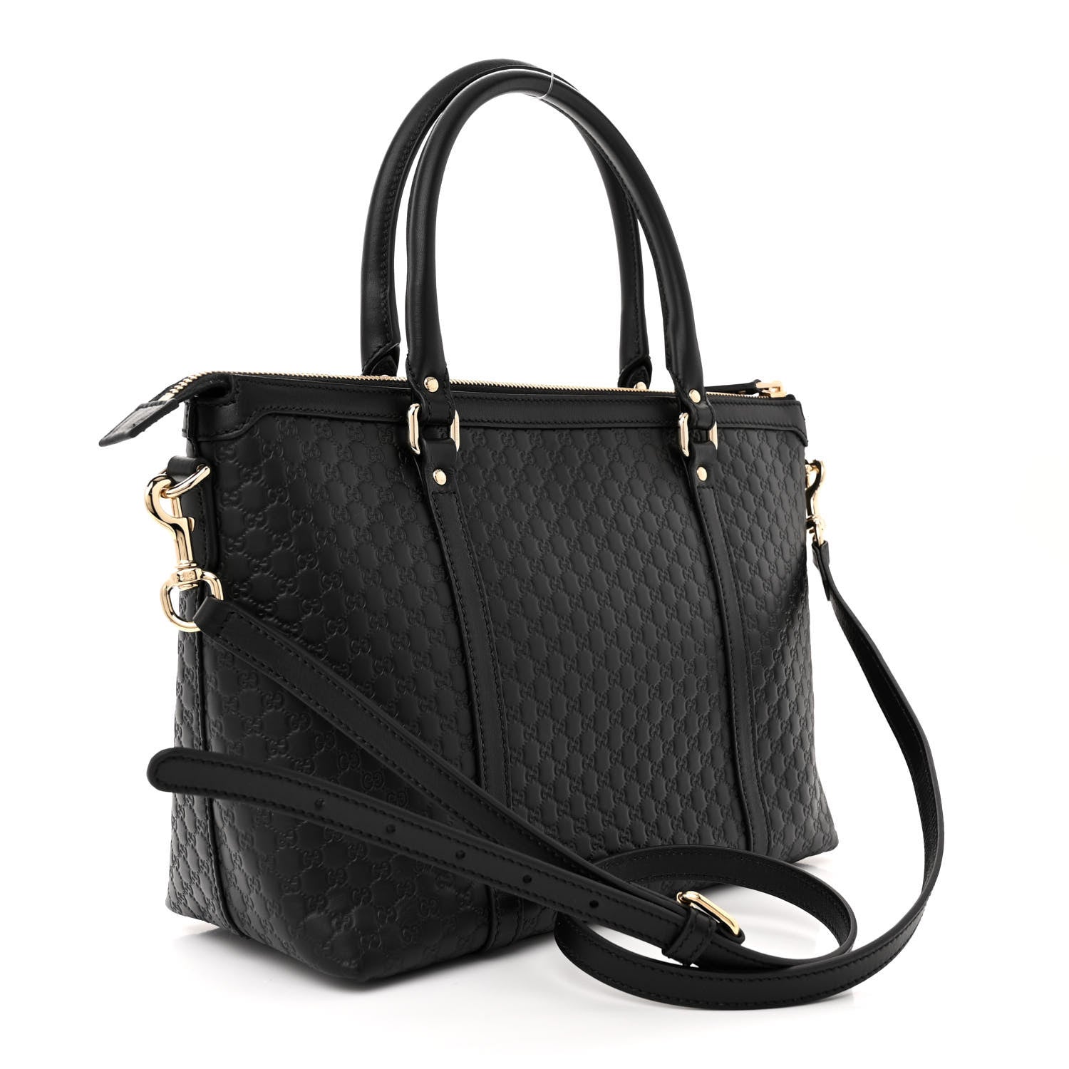 Gucci Soft Microguccissima Small Zippered Satchel Black 3 of 11