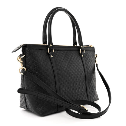 Gucci Soft Microguccissima Small Zippered Satchel Black 3 of 11