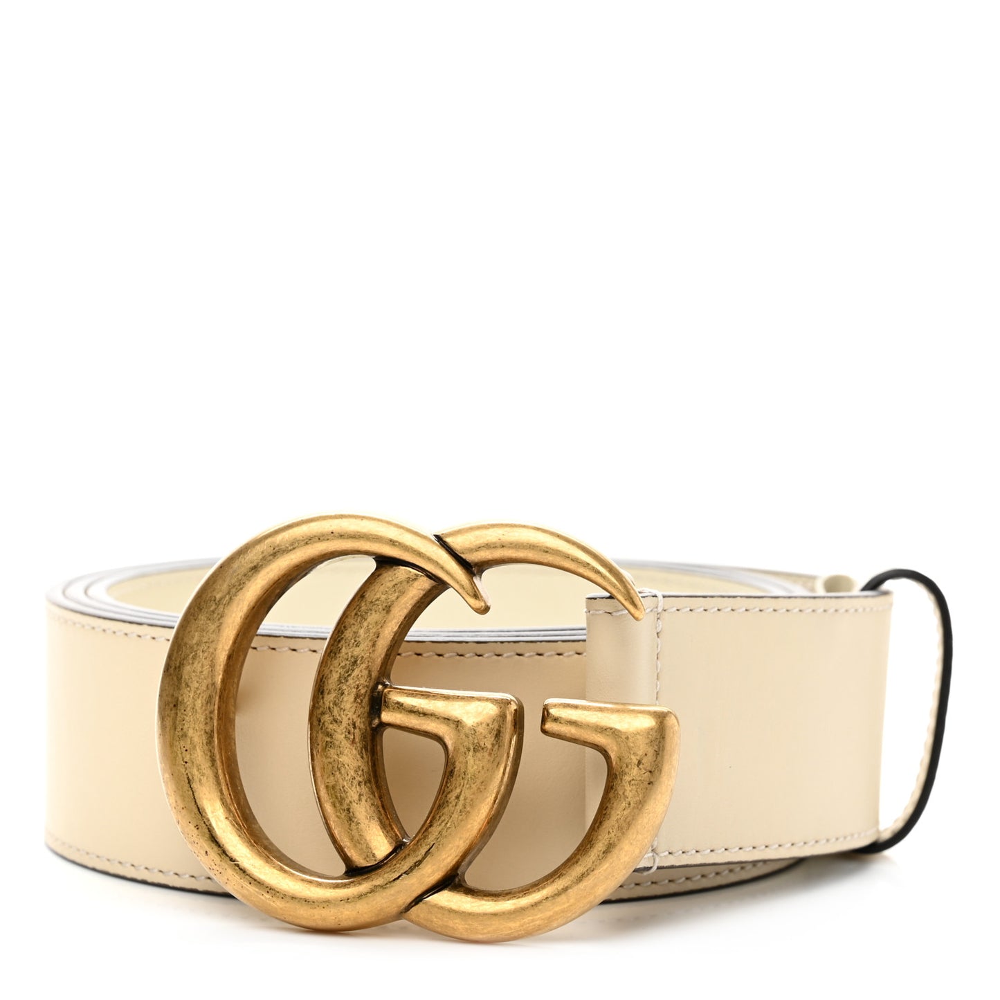 Calfskin Double G 40mm Belt 100 40 Mystic White