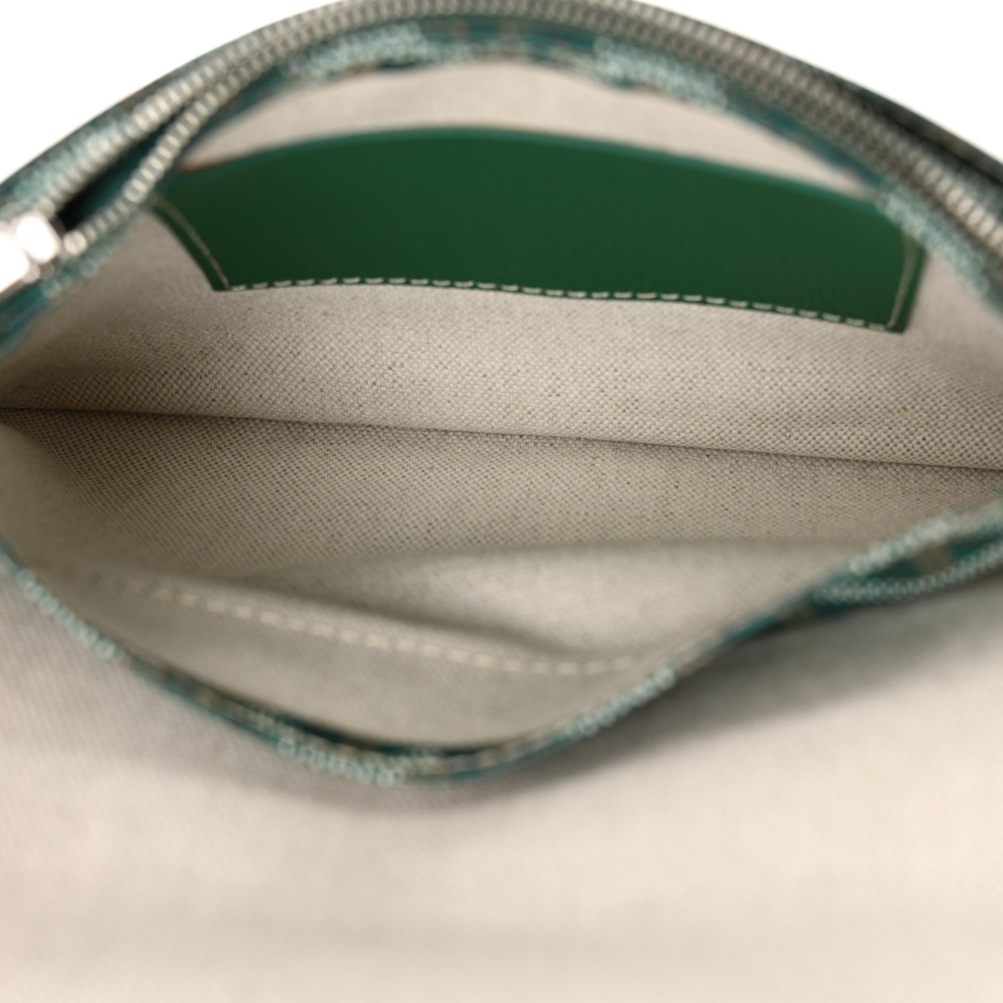 Goyardine Plumet Wallet Clutch Green