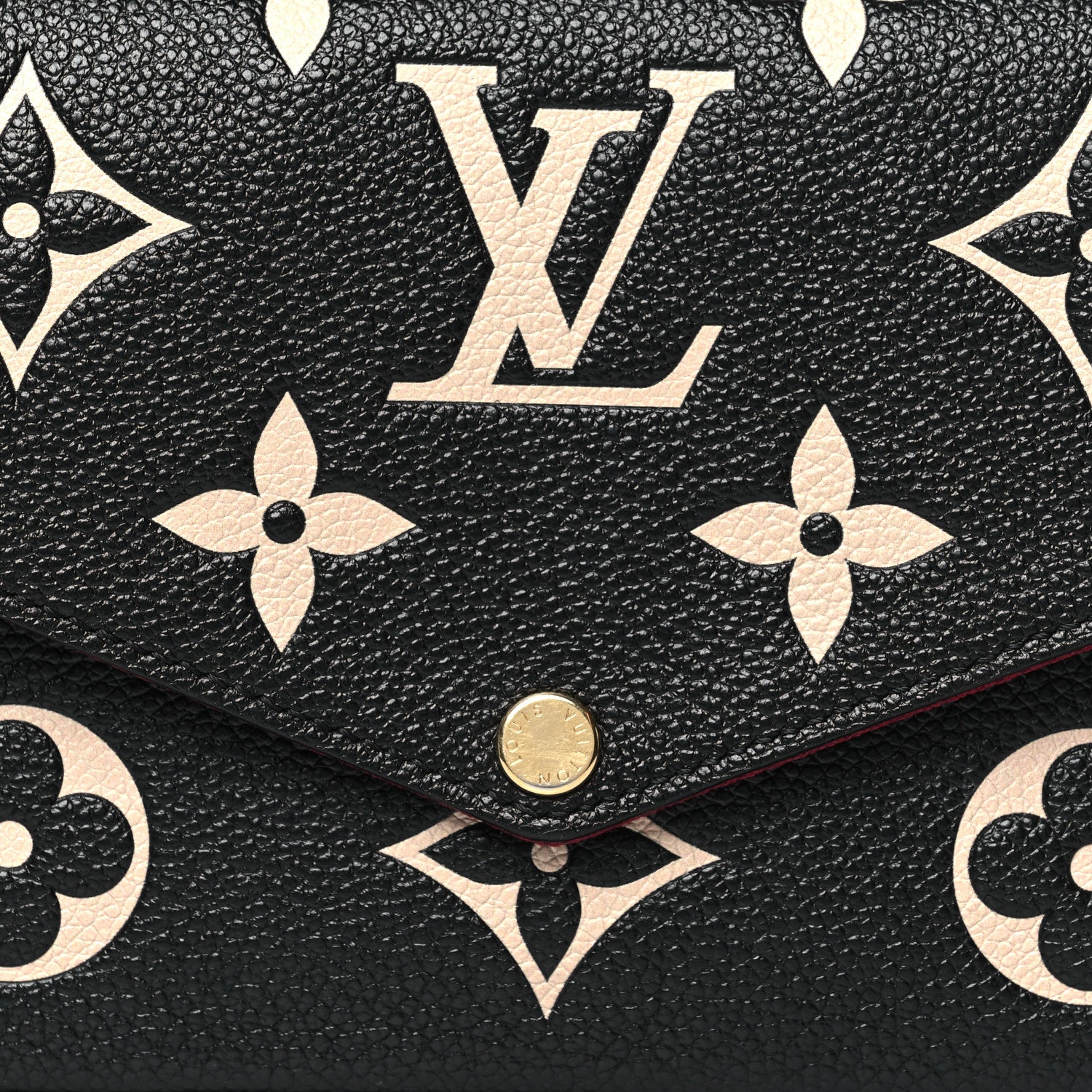 Louis Vuitton Empreinte Monogram Giant Felicie Pochette Black Beige 8 of 8