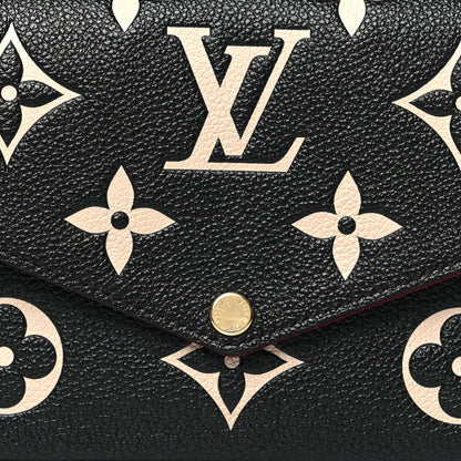 Louis Vuitton Empreinte Monogram Giant Felicie Pochette Black Beige 8 of 8
