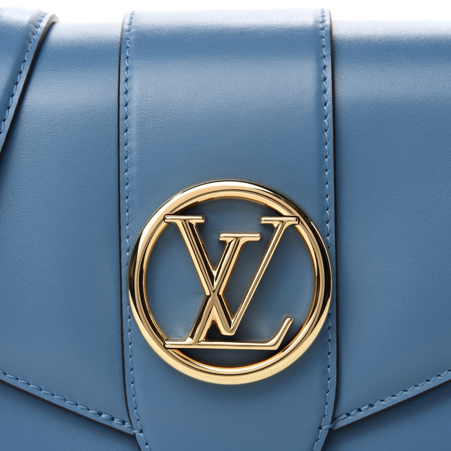 Louis Vuitton Smooth Calfskin LV Pont 9 Bleu Orage 11 of 11