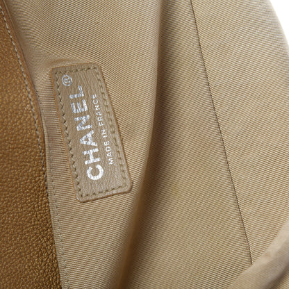 Chanel Metallic Calfskin Quilted Medium Boy Flap Dark Gold 16 of 21