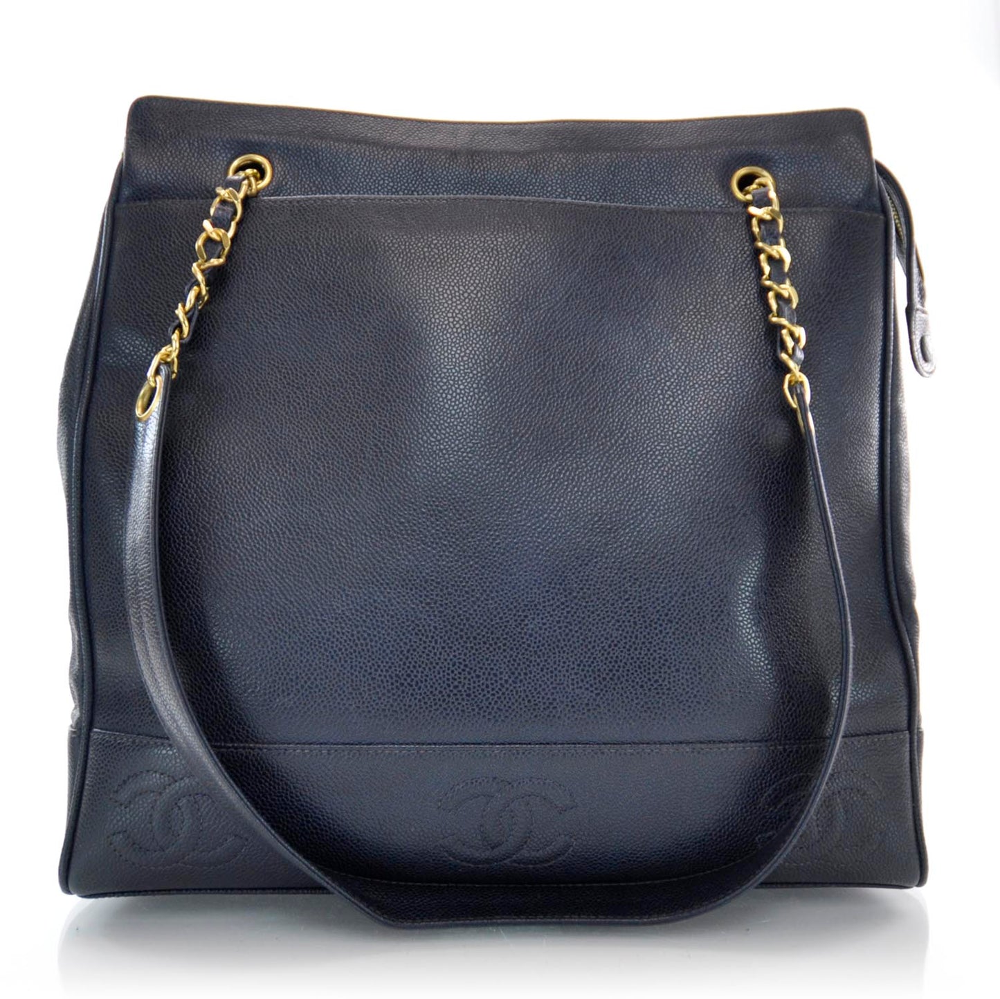 Caviar Shopper Tote Navy Blue