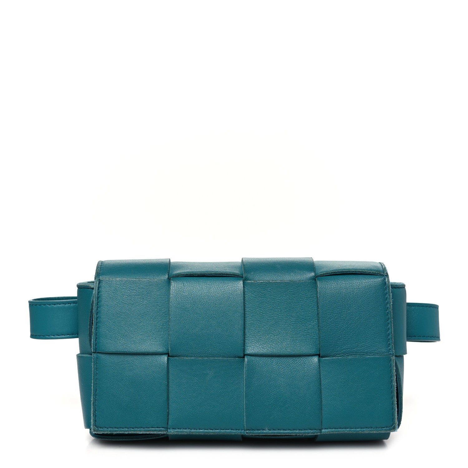 Bottega Veneta Nappa Maxi Intreccio The Belt Cassette Bag Mermaid 1 of 9